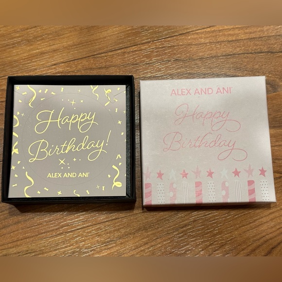 Alex and Ani Birthday Bracelets Gift Box Set in Shiny Gold - Picture 5 of 15